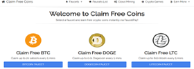 Claimfreebitcoins.io – Gratis Satoshi verdienen