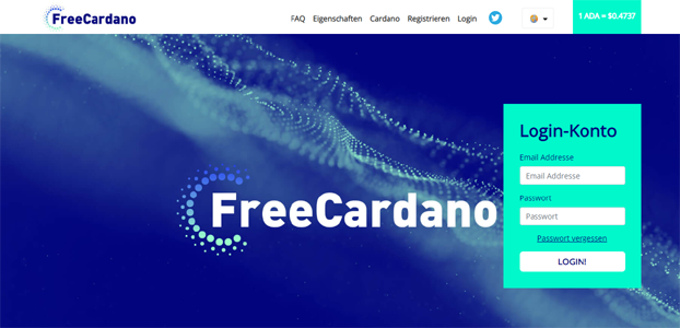 Freecardano.com - Kostenlos Cardano verdienen