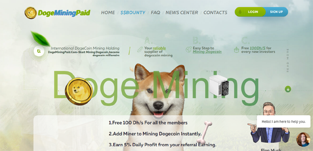 Dogeminingpaid.com - Kostenlos Dogecoins verdienen