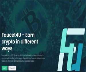 Faucet4u.com Kryptowährungen online im Internet verdienen