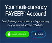 Payeer.com - Senden, tauschen oder akzeptieren von Kryptowährungen
